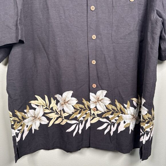 St John’s Bay Short Sleeve‎ Button Up Silk Vacation Hawaiian Shirt Mens XL EUC - Picture 3 of 9